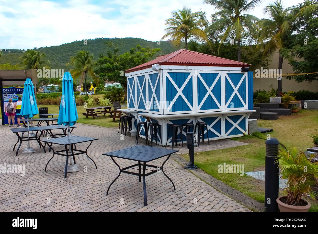St Thomas, USVI May 4, 2022 View of Yacht Haven Grande marina in St