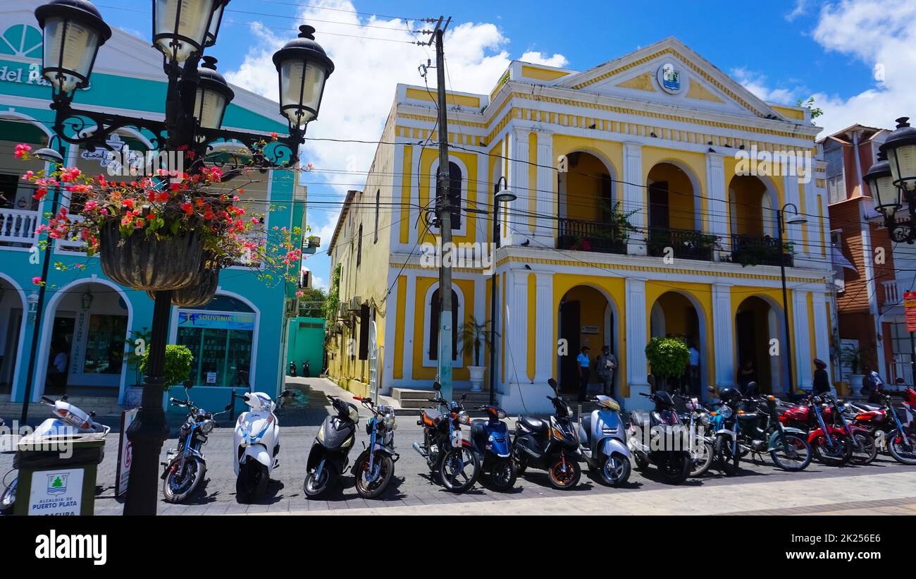 Puerto Plata, DR May 10, 2022 The beautiful Central Park is the