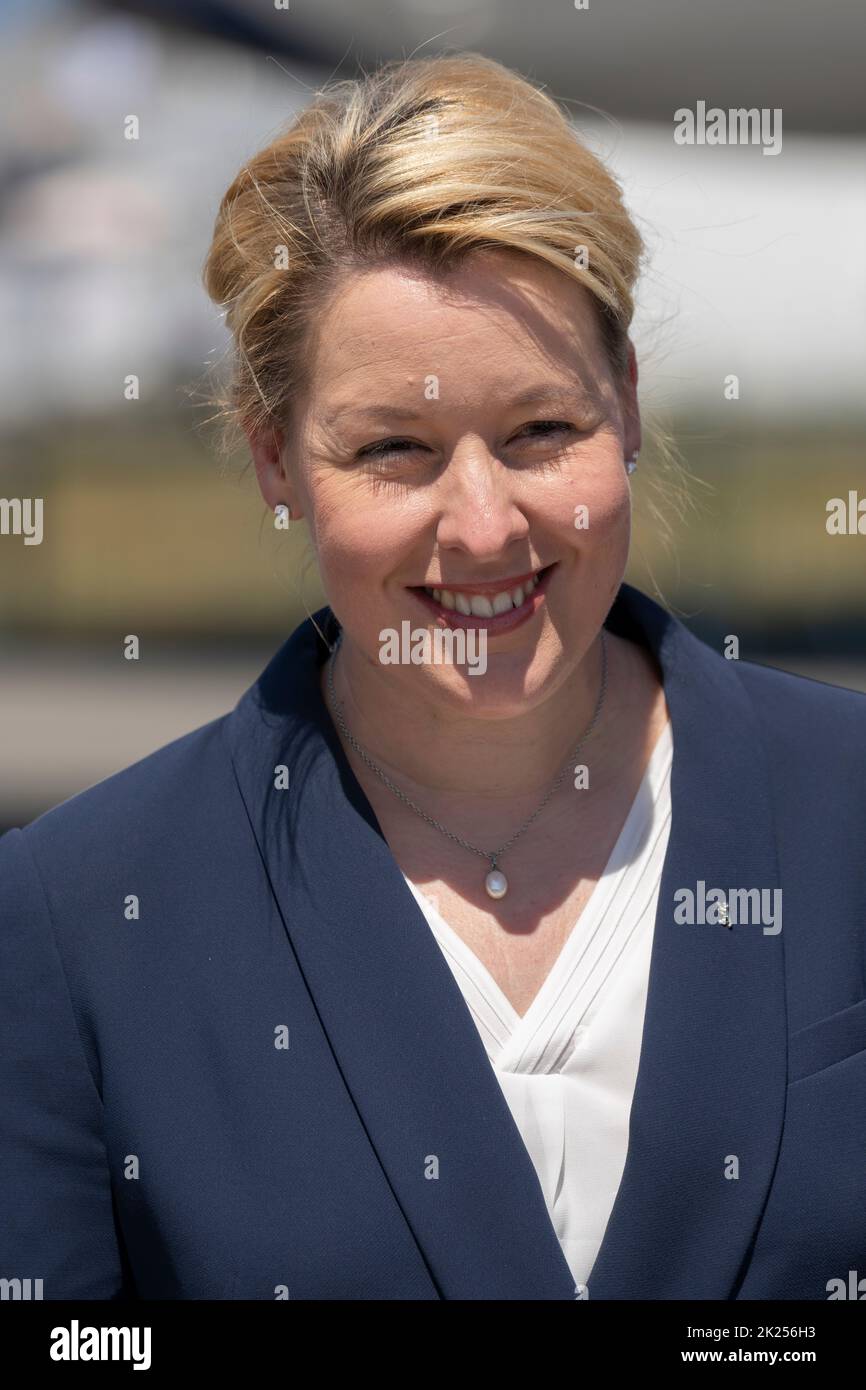 Franziska Giffey, Governing Mayor of Berlin on June 22, 2022 during the opening tour of ILA 2022 Berlin. Stock Photo