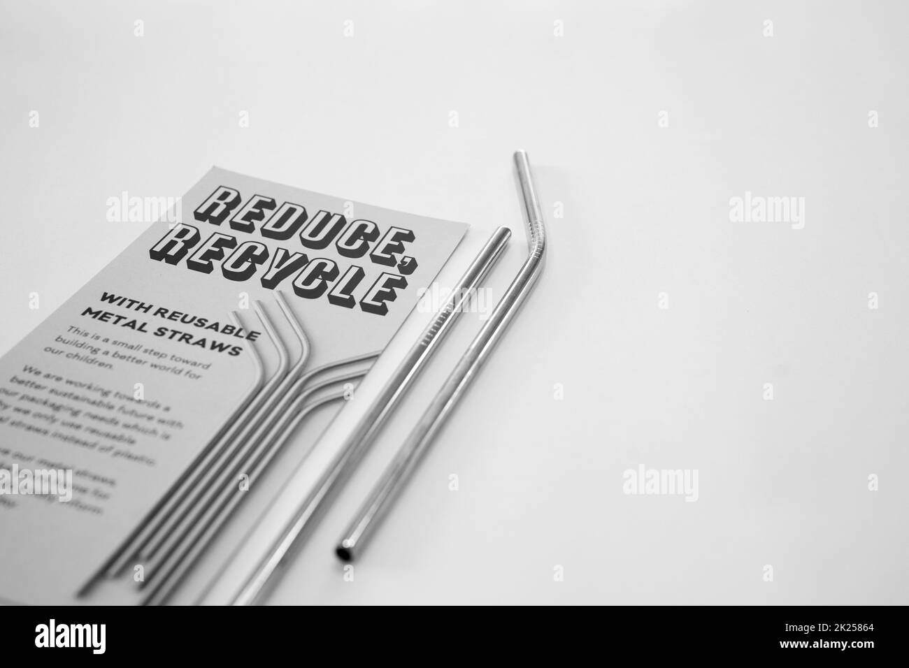 STOP USING PLASTIC STRAW Stock Photo Alamy