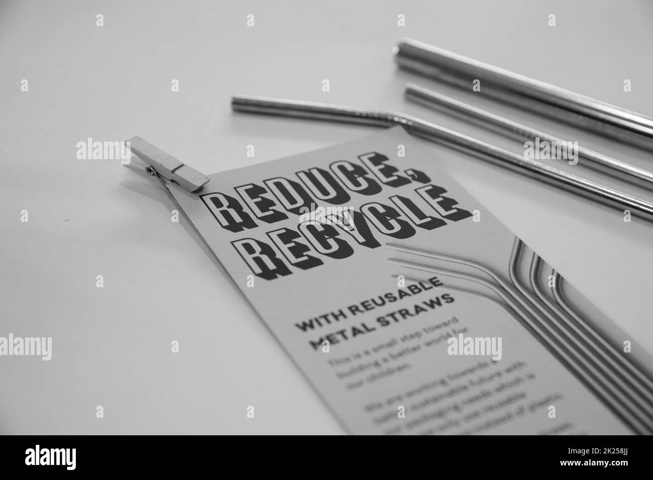 STOP USING PLASTIC STRAW Stock Photo Alamy