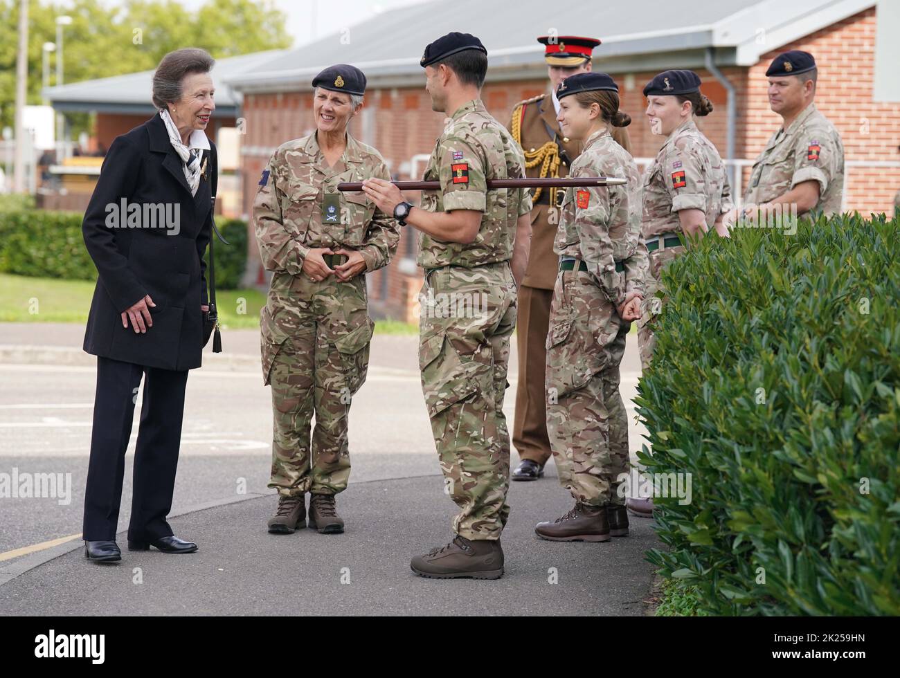 The Princess Royal, in her role as Colonel-in-Chief of both the Royal ...