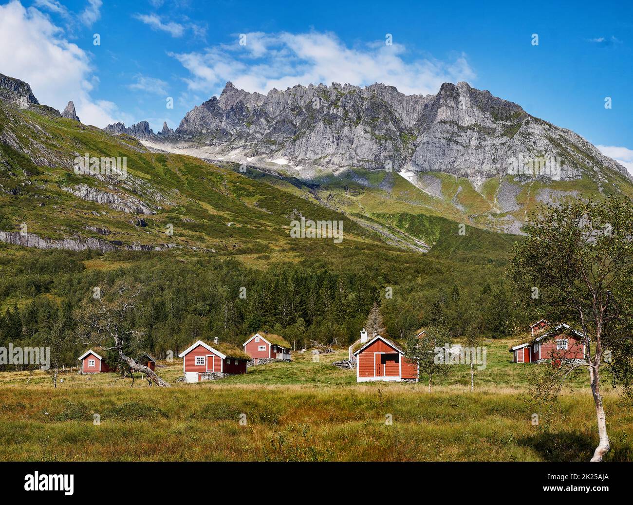 Hjørundfjord in between the Sunnmøre Alps, Møre og Romsdal, Norway ...