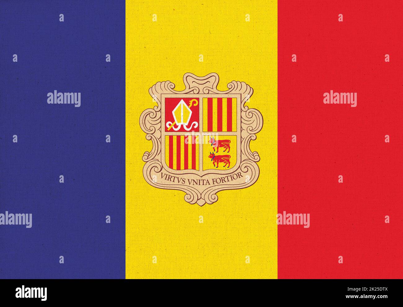 Flag Of Andorra Andorra Flag On Fabric Surface Andorian National Flag 
