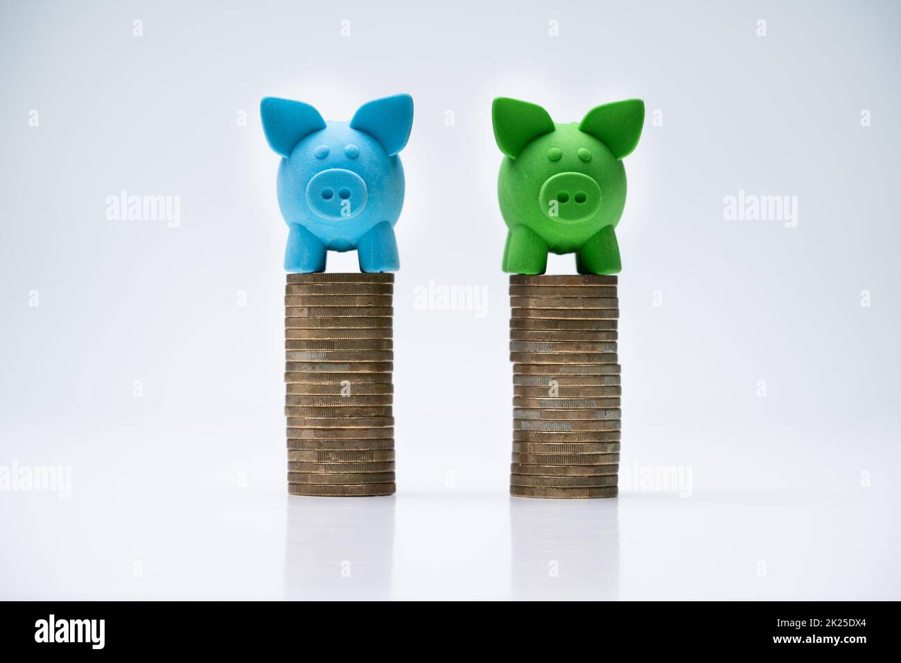 Compare Wage Gap, Money Pay Stock Photo