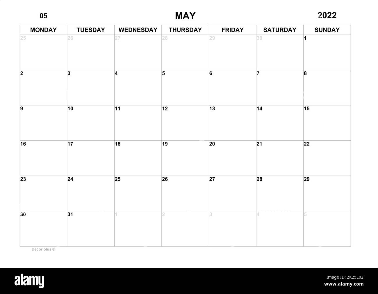 Planner for May 2022 Schedule for month Monthly calendar Calendar Planner for May 2022 Schedule for month Monthly calendar Calendar