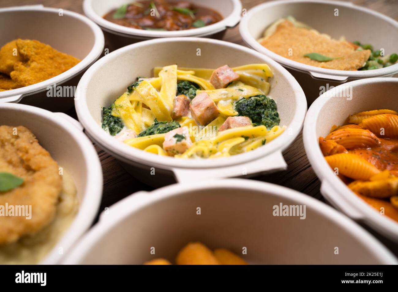 Healthy Food Delivery Box. Lunch Prep Stock Photo Alamy