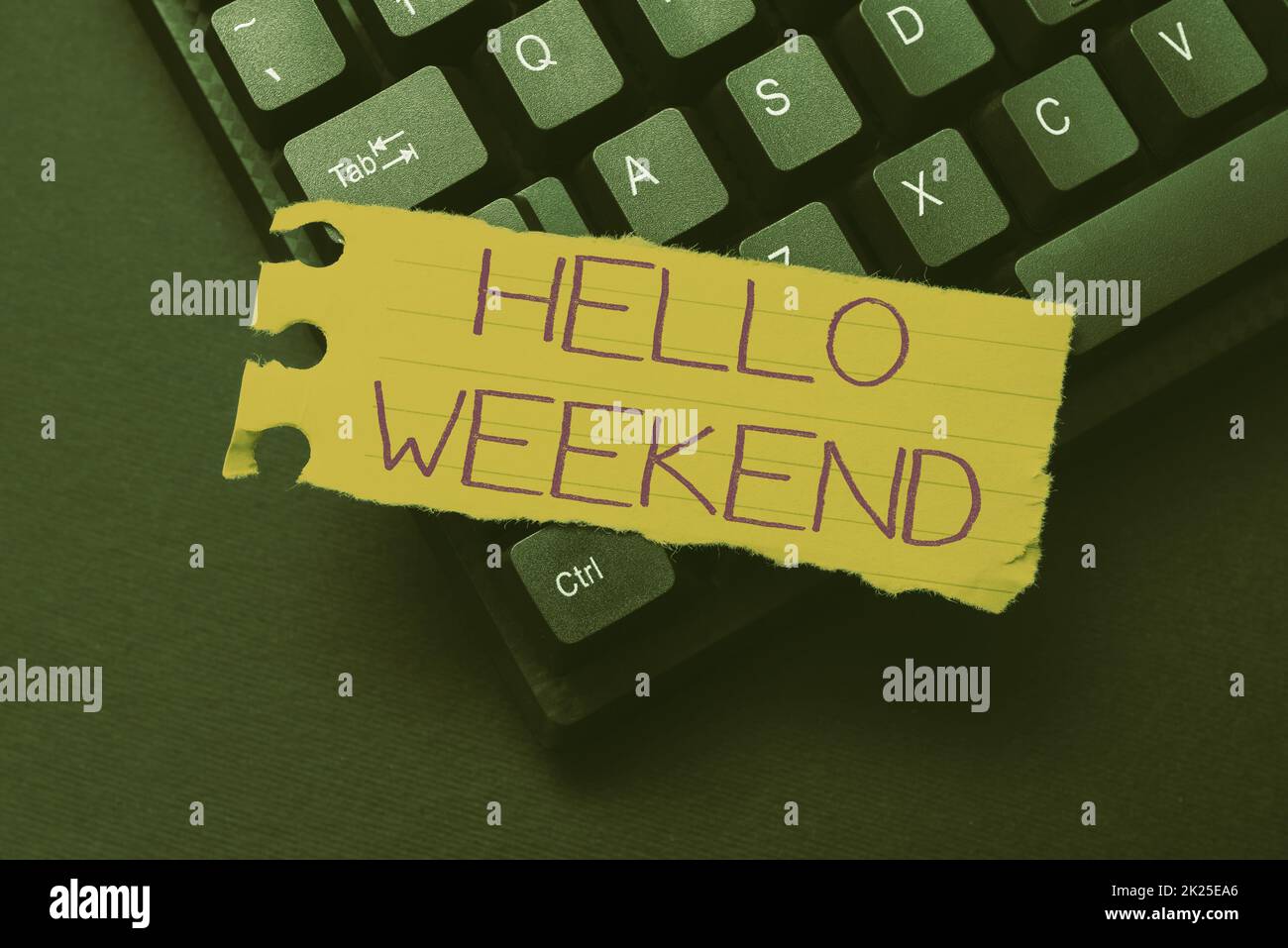 Conceptual display Hello Weekend. Word for Getaway Adventure Friday Positivity Relaxation Invitation Typing New Edition Of Informational Ebook, Creating Fresh Website Content Stock Photo