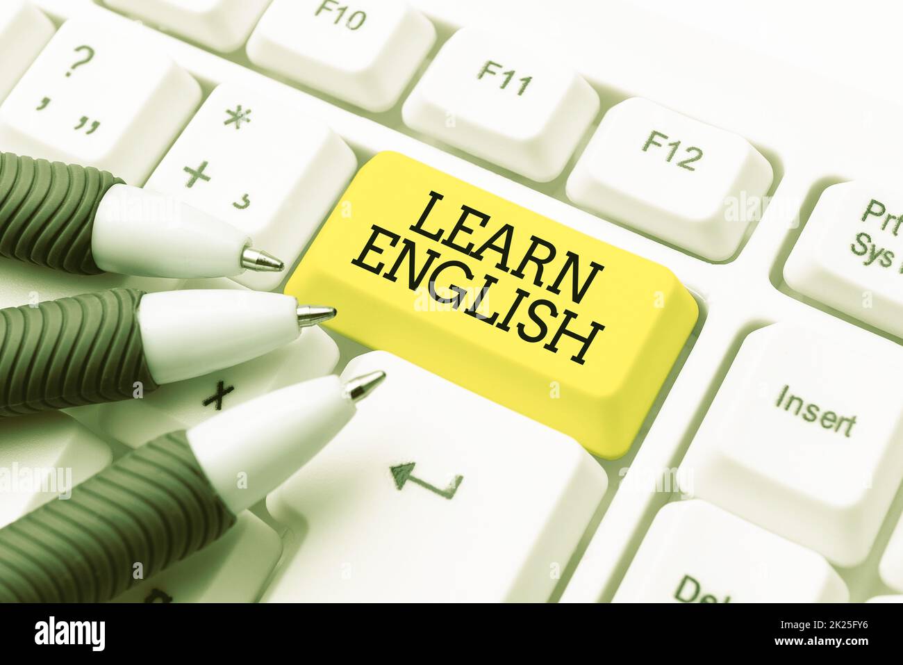 Conceptual display Learn English. Concept Universal Language