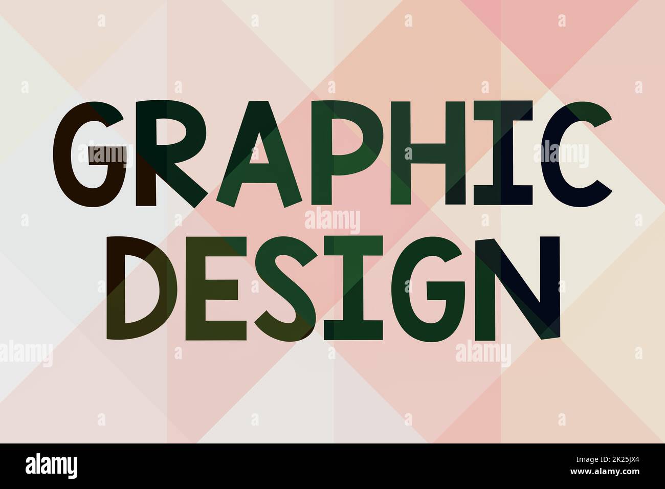 Writing displaying text Graphic Design. Business showcase art or skill of combining text and pictures in advertisements Line Illustrated Backgrounds With Various Shapes And Colours. Stock Photo