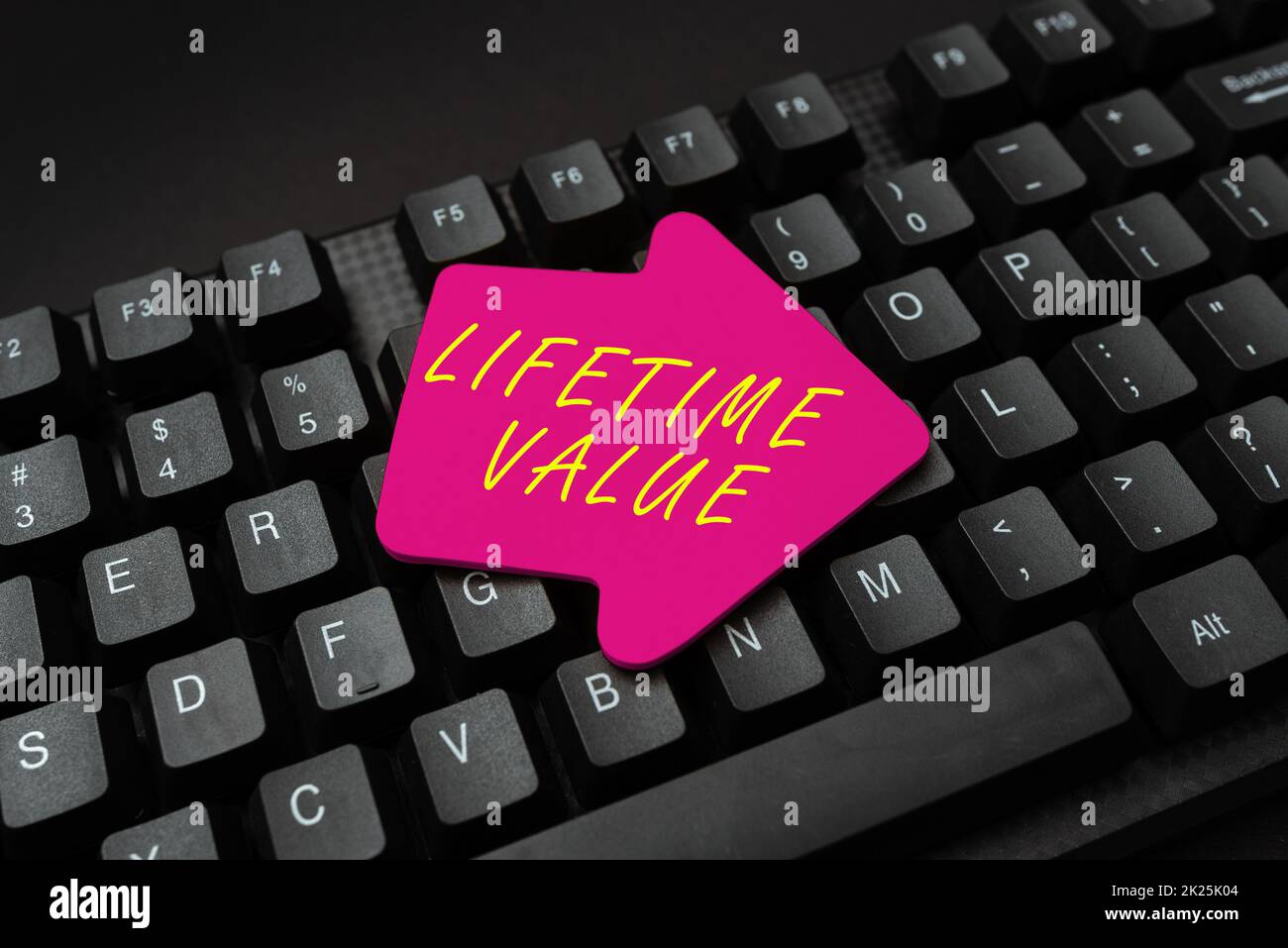 Sign displaying Lifetime Value. Concept meaning Worth of the customer over the lifetime of the business Abstract Gathering Investigation Clues Online, Presenting Internet Ideas Stock Photo