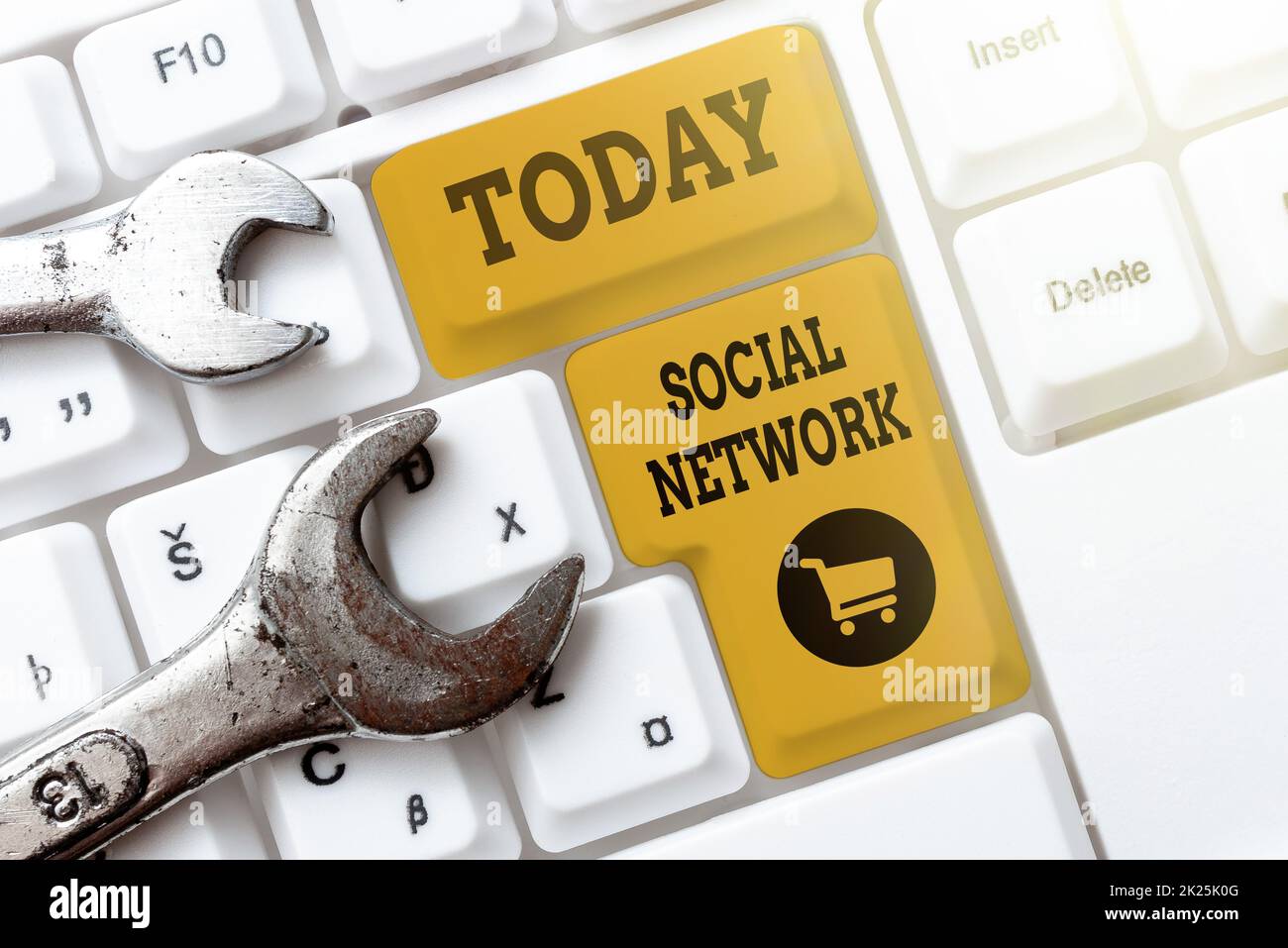 Inspiration showing sign Social Network. Business showcase Interactions Sharing Information Interpersonal relationship Abstract Fixing Internet Problem, Maintaining Online Connection Stock Photo