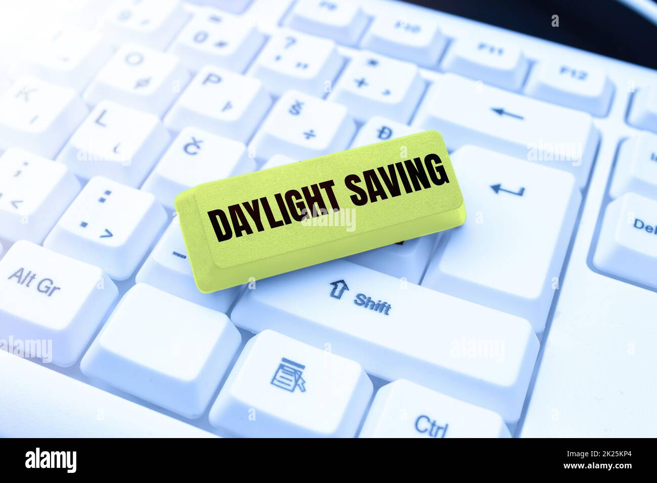 Text sign showing Daylight Saving. Conceptual photo Storage