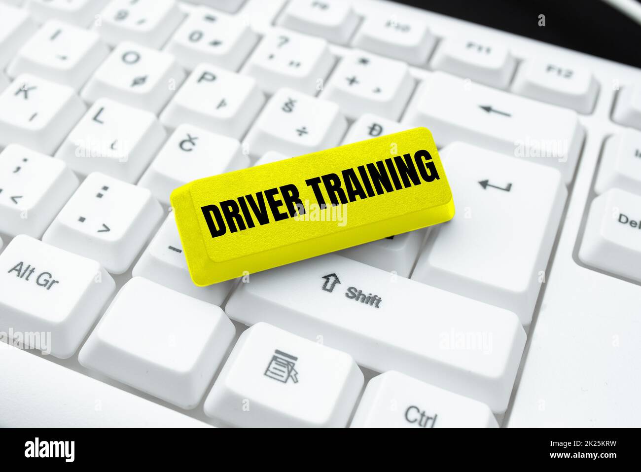 Conceptual display Driver Training. Word Written on prepares a new driver to obtain a driver s is license Typing Cooking Lesson Guidebook, Retyping New Online Guidelines Stock Photo