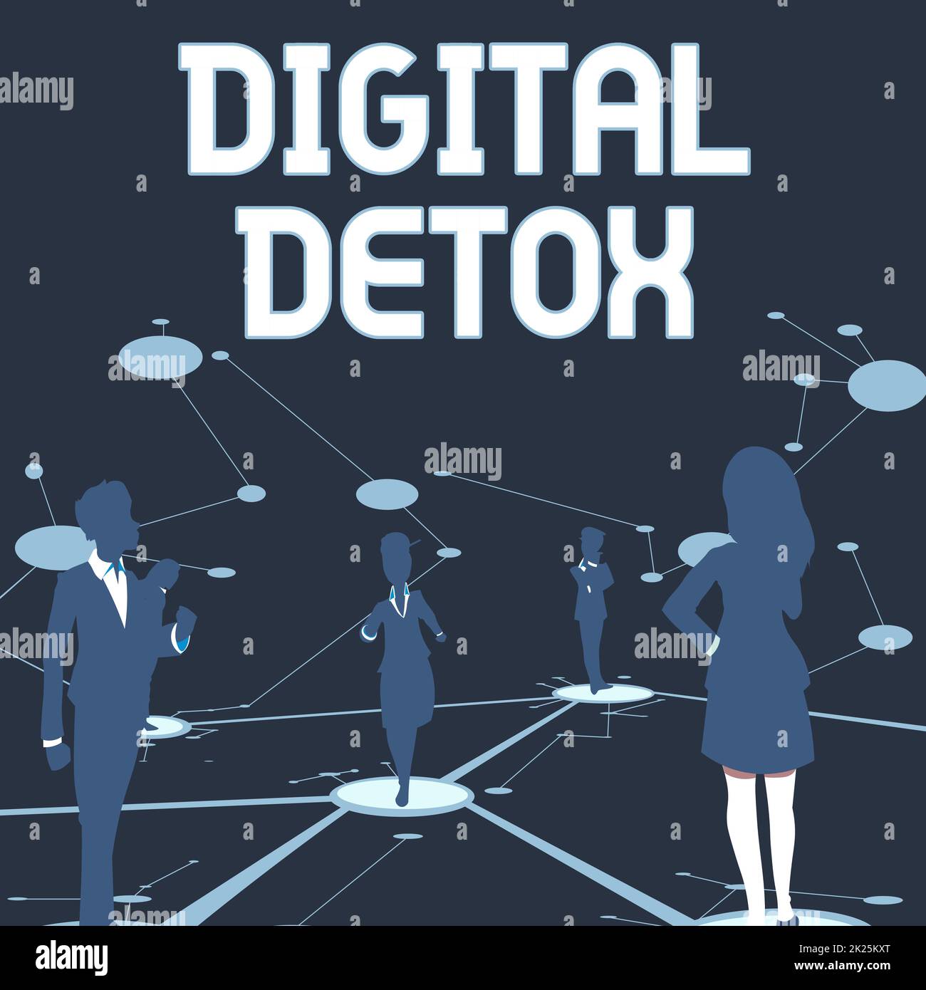 Sign displaying Digital Detox. Business showcase Free of Electronic ...