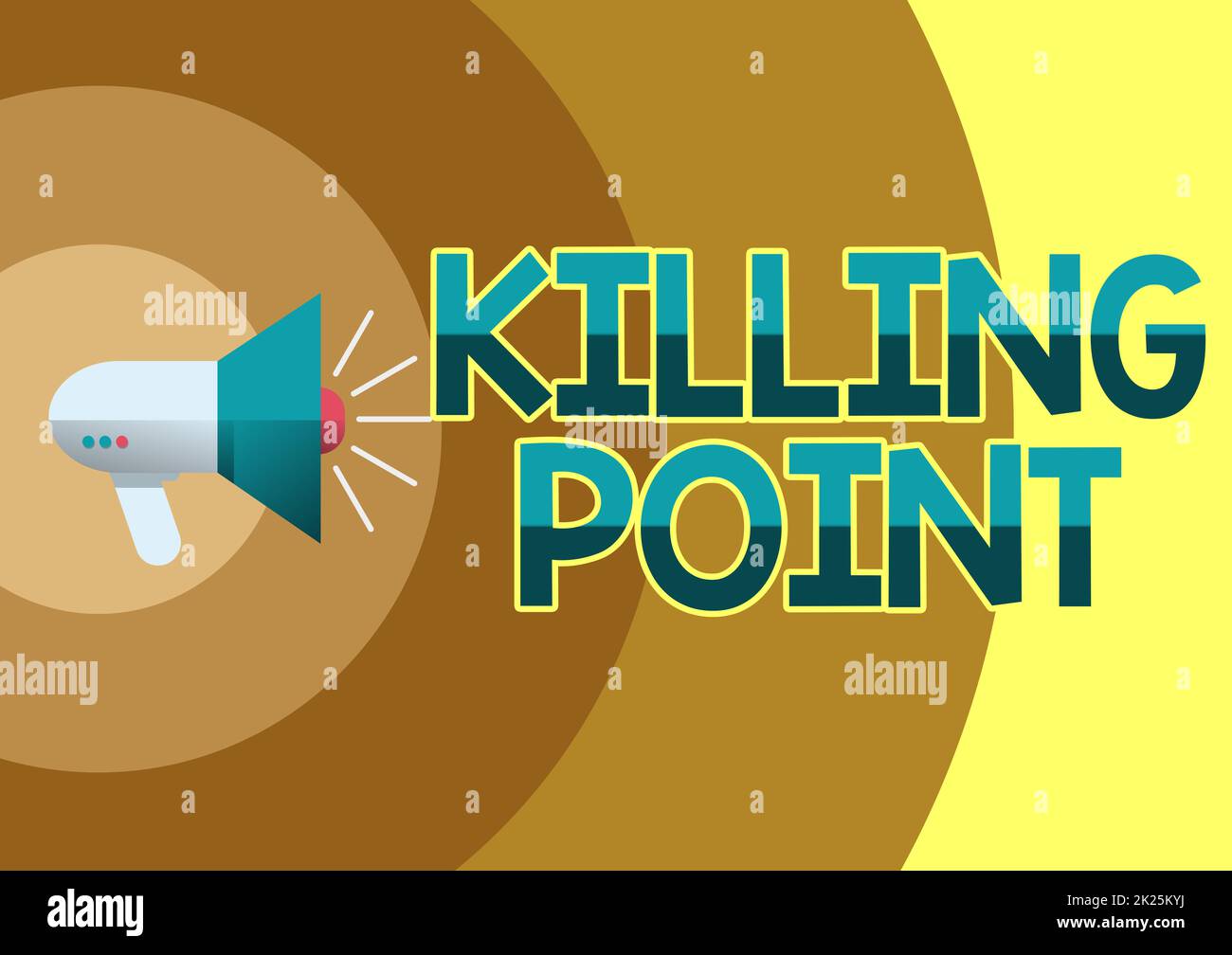 Conceptual caption Killing Point. Word for Phase End Review Stage Gate