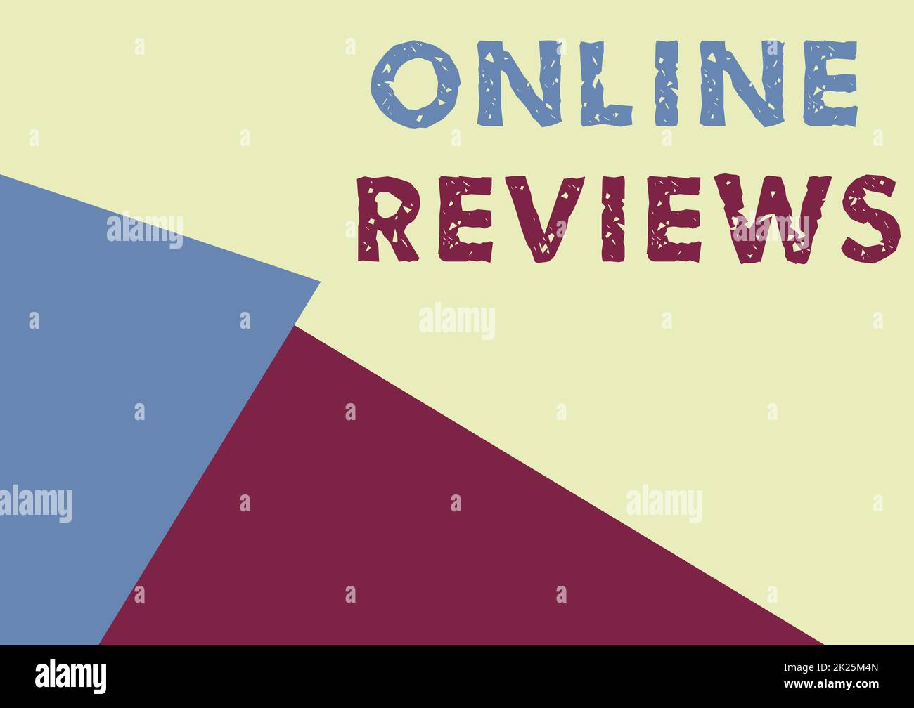 Text sign showing online reviews word for product evaluation customer 