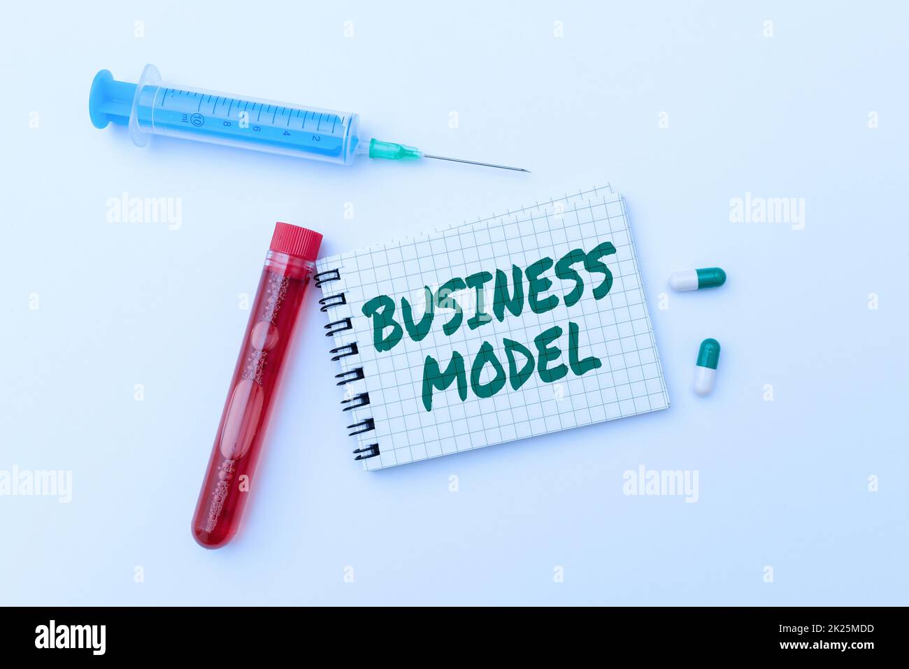 Sign displaying Business Model. Concept meaning Identifying revenue