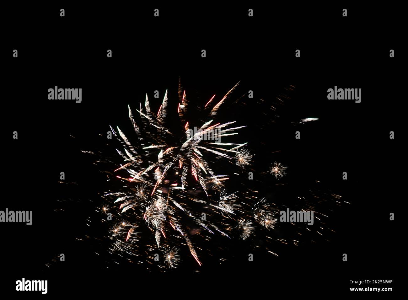 Fireworks in the Spanish sky, Alicante Province, Costa Blanca, Spain