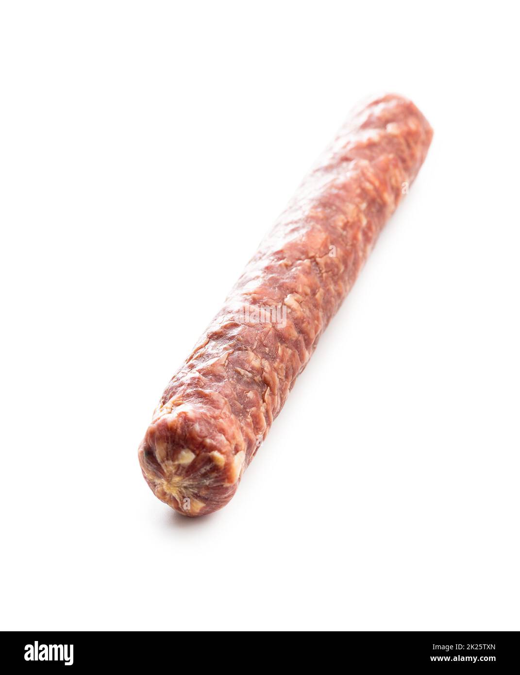 The smoked sausage. Pork salami Stock Photo Alamy