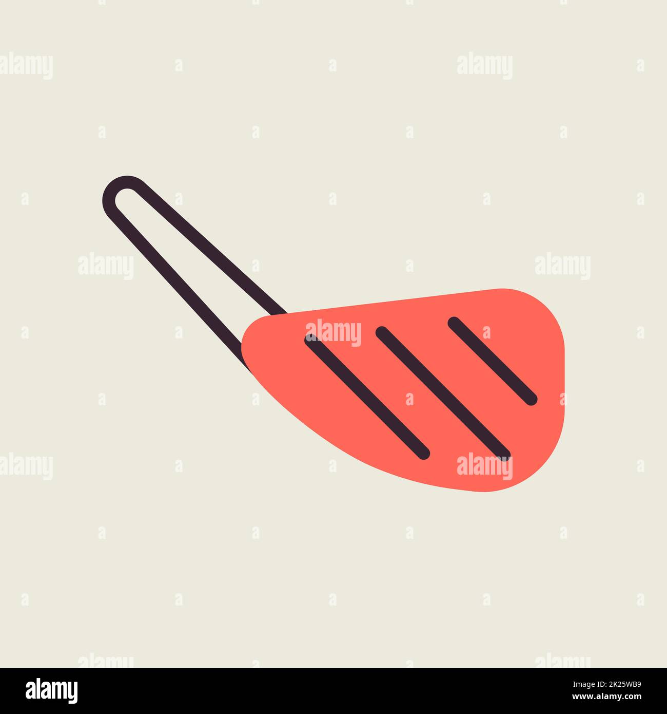 Single piece of chop lamb with bone vector icon Stock Photo - Alamy