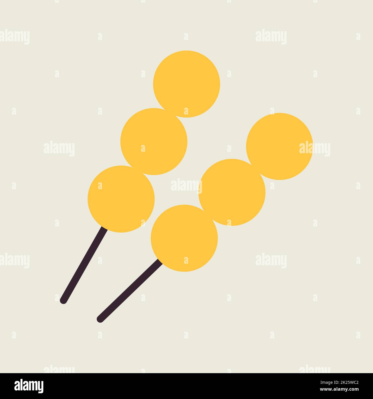 Meat balls vector icon. Fast food sign Stock Photo - Alamy