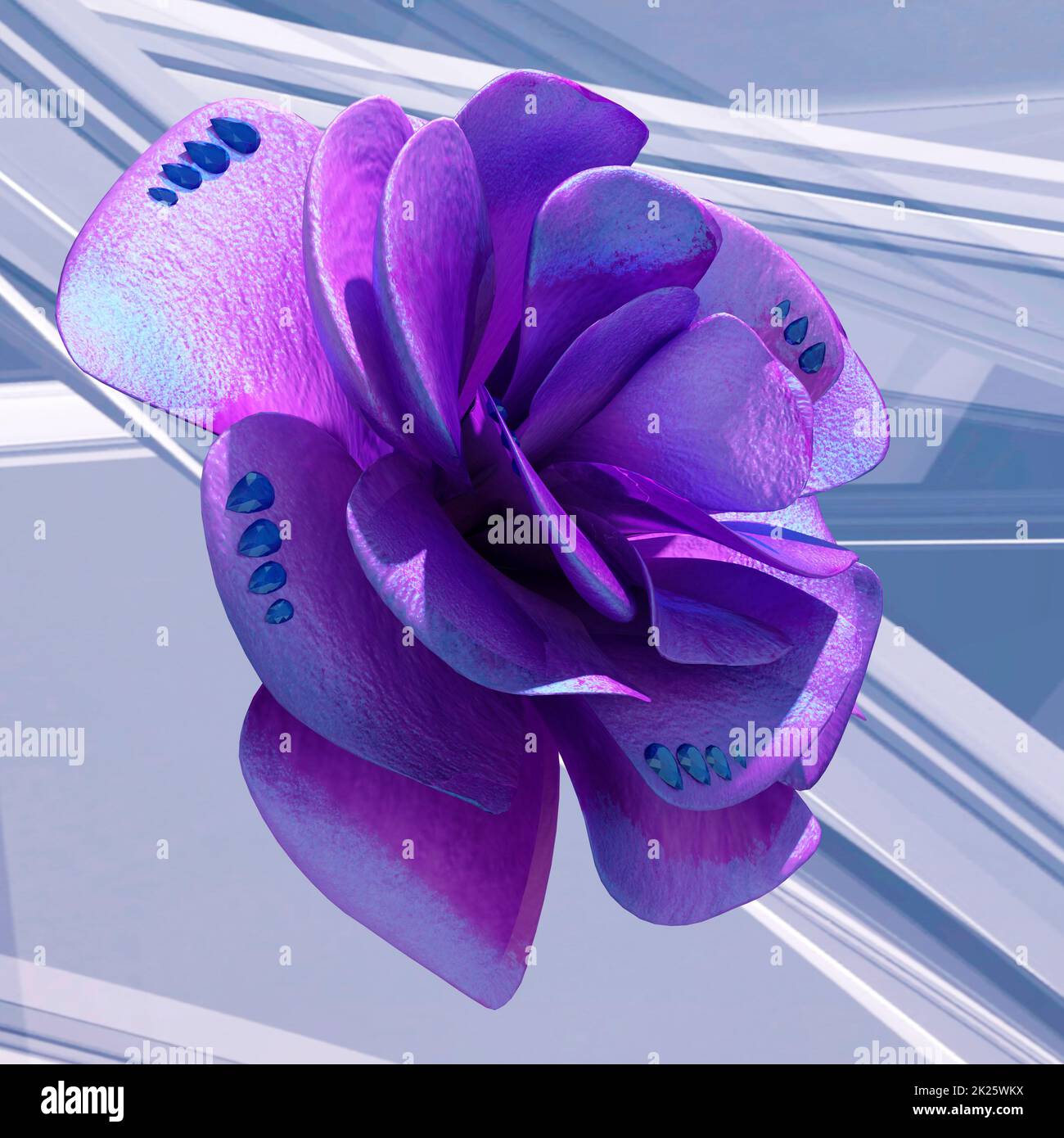 3d rose flower hi-res stock photography and images - Alamy