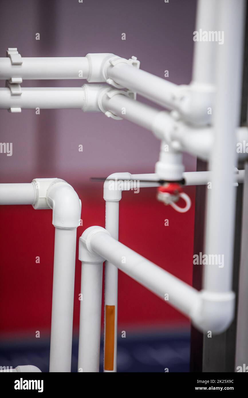 Various PVC pipes and fittings Stock Photo Alamy
