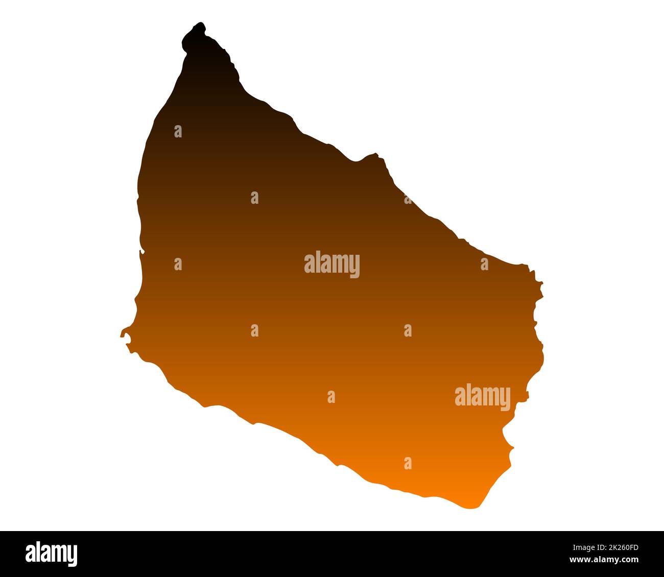 Map of Bornholm Stock Photo Alamy