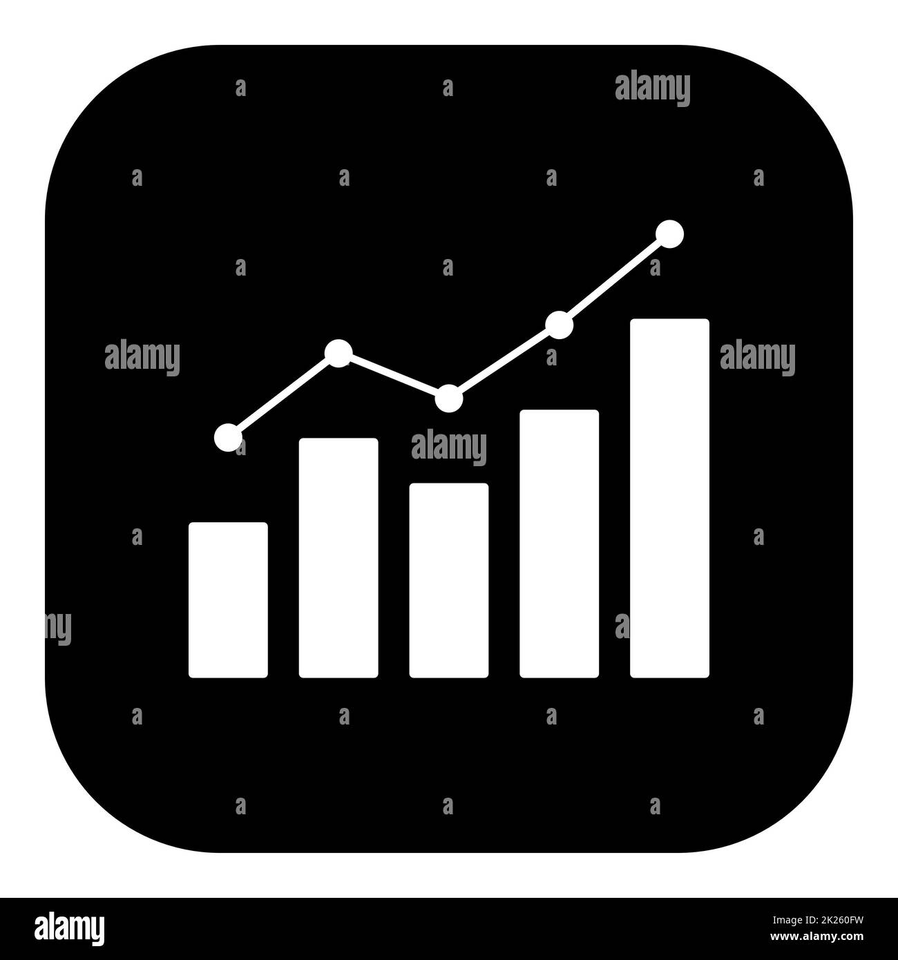 Chart and app icon Stock Photo