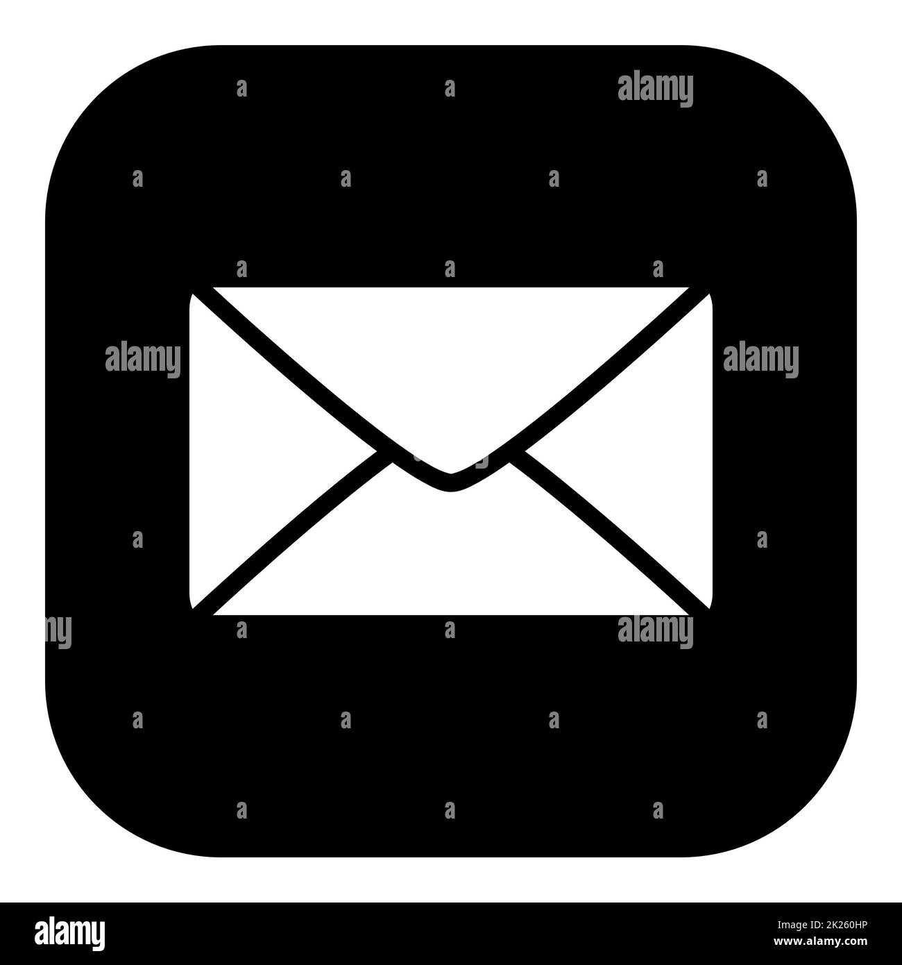 Envelope and app icon Stock Photo