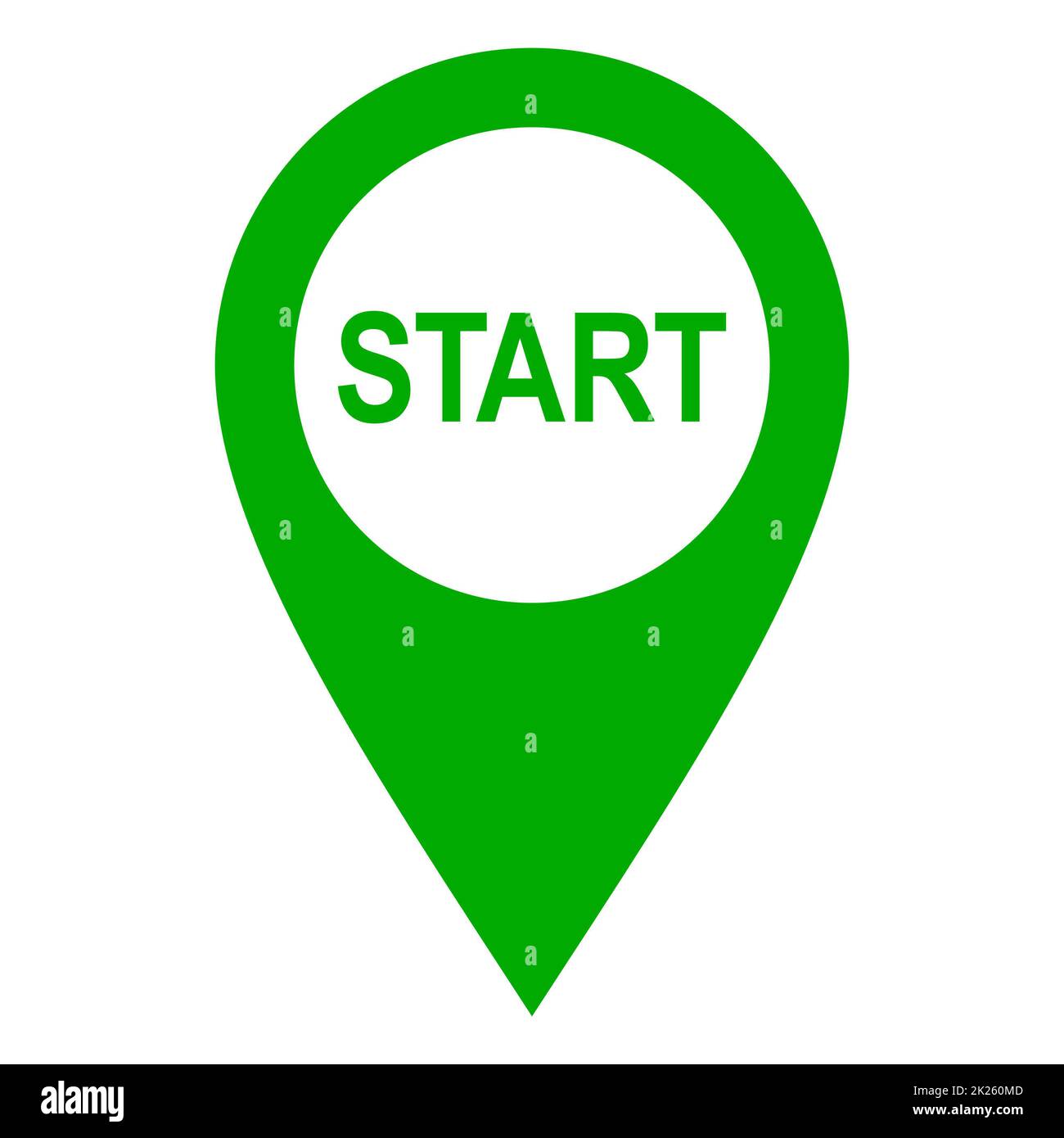 Start and location pin Stock Photo Alamy