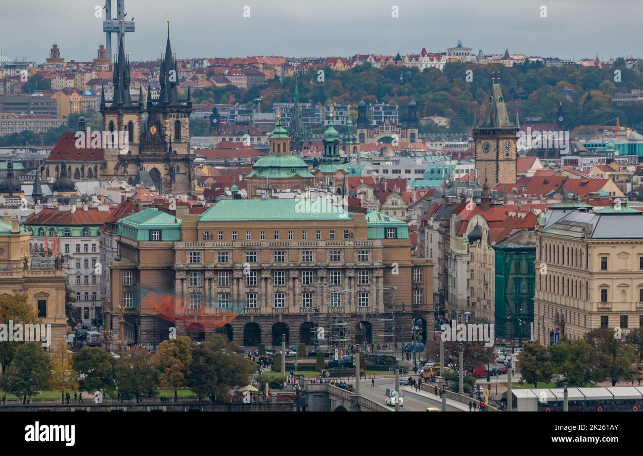 Prague Landmarks Stock Photo