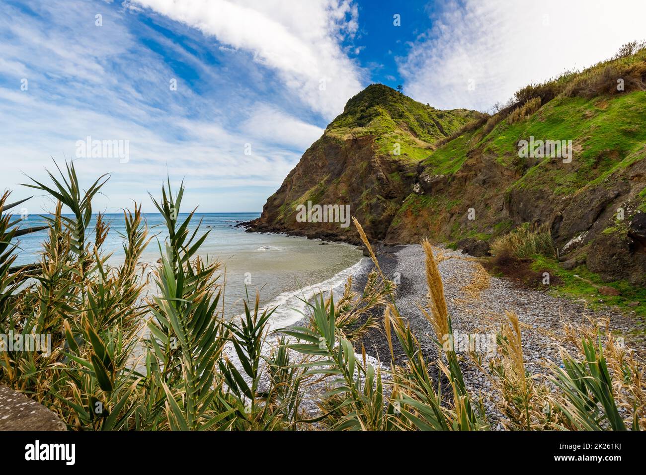 idyllic view of Maiata beach in Madeira Island Stock Photo - Alamy