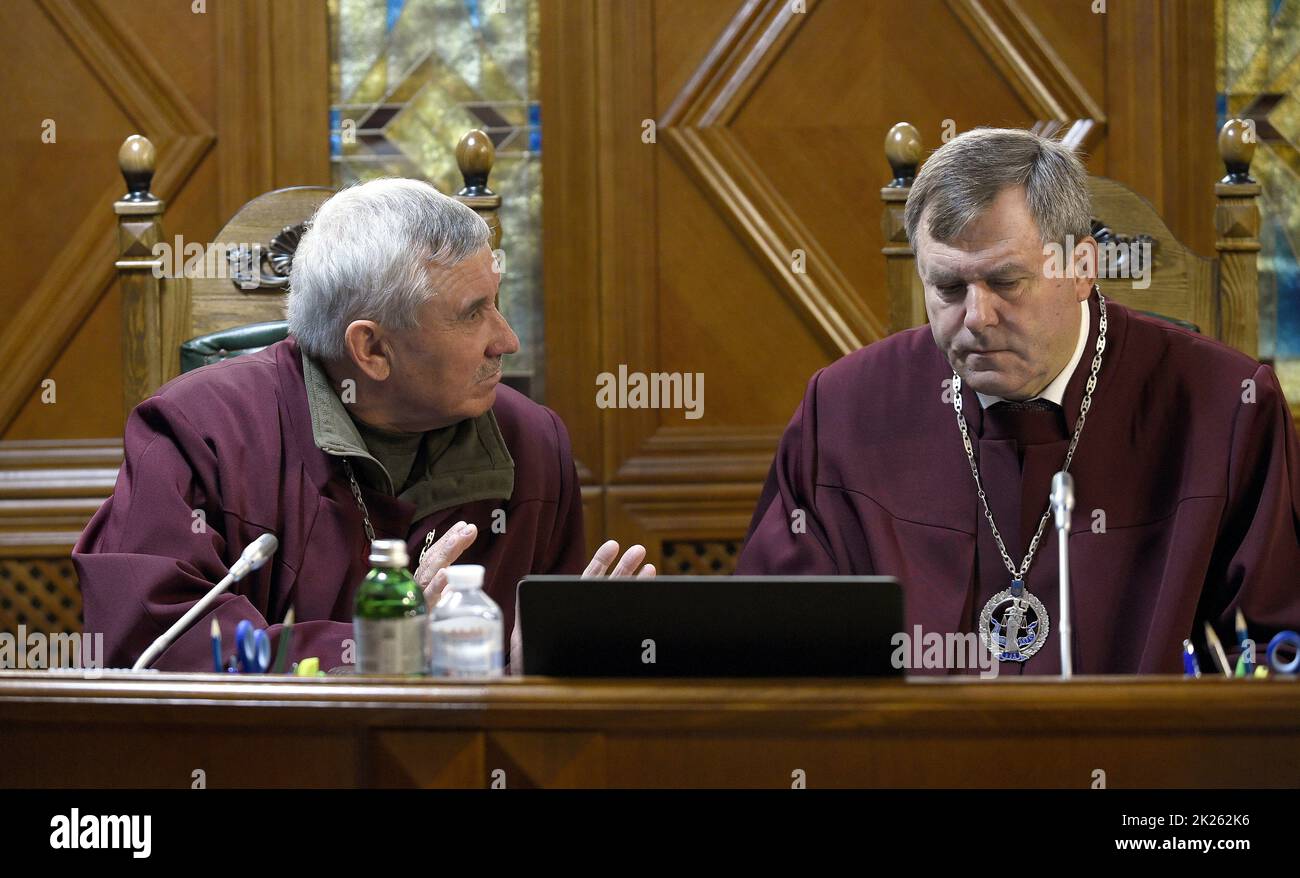 Non Exclusive: KYIV, UKRAINE - SEPTEMBER 21, 2022 - Judges of the ...