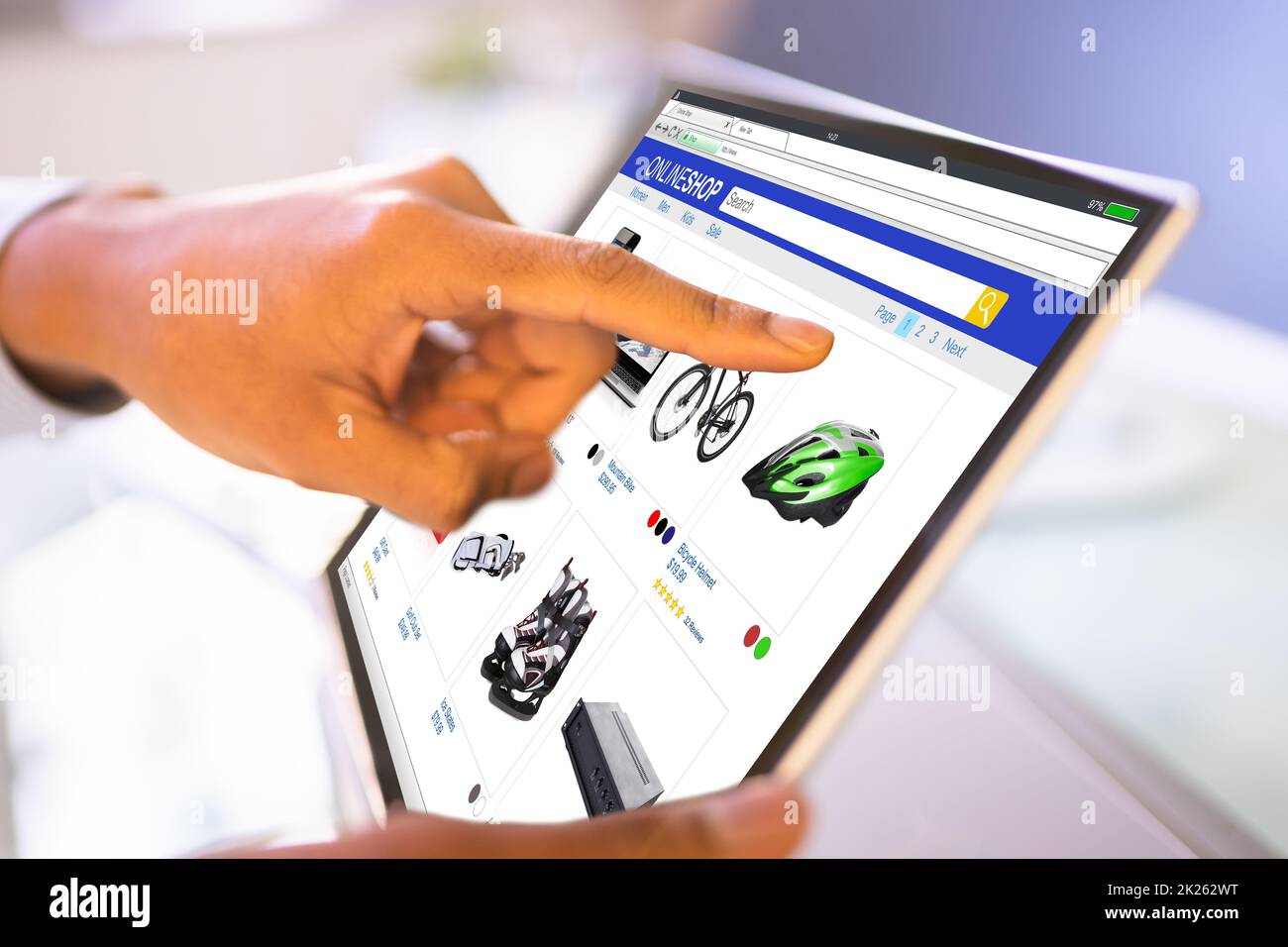 Online Ecommerce Shopping On Convertible Convertible Stock Photo