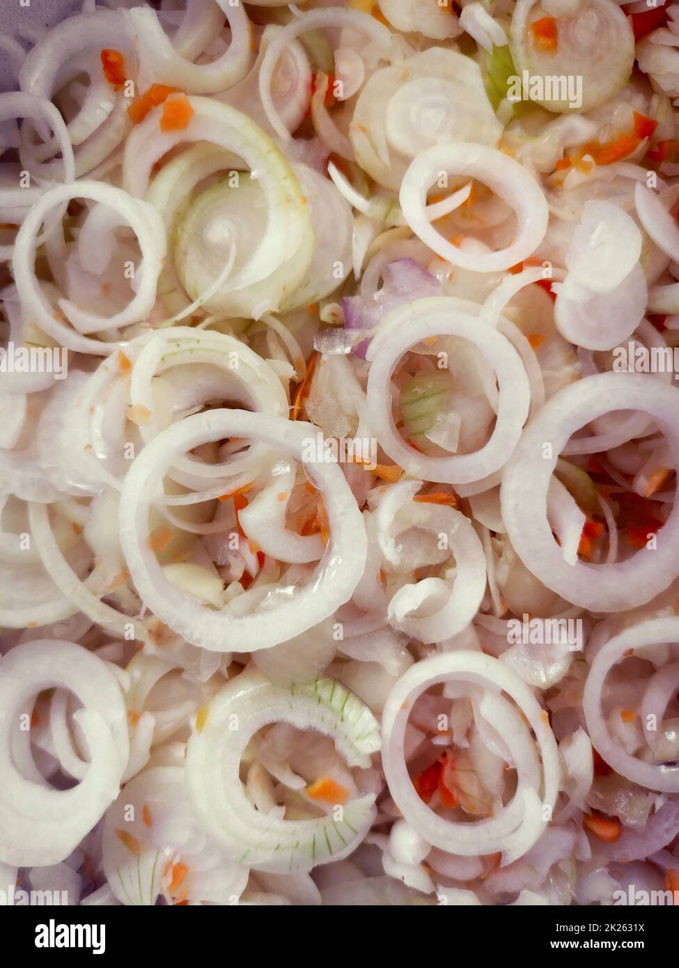 Onion rings top view hi-res stock photography and images - Alamy