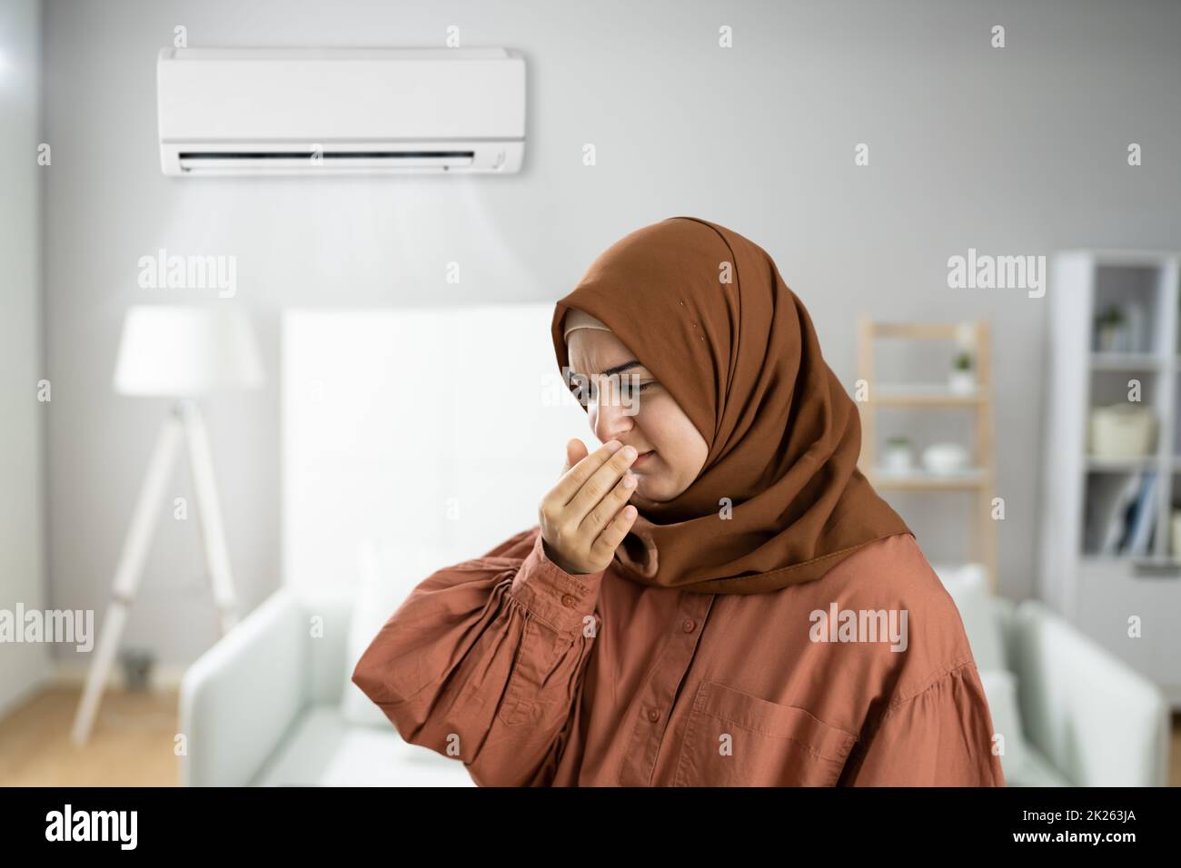 Bad Smell Or Odor From Air Conditioner Stock Photo Alamy
