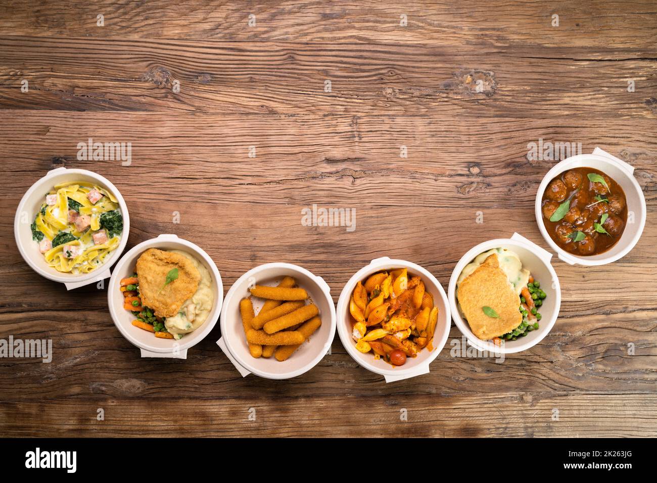 Healthy Food Delivery Box. Lunch Prep Stock Photo - Alamy