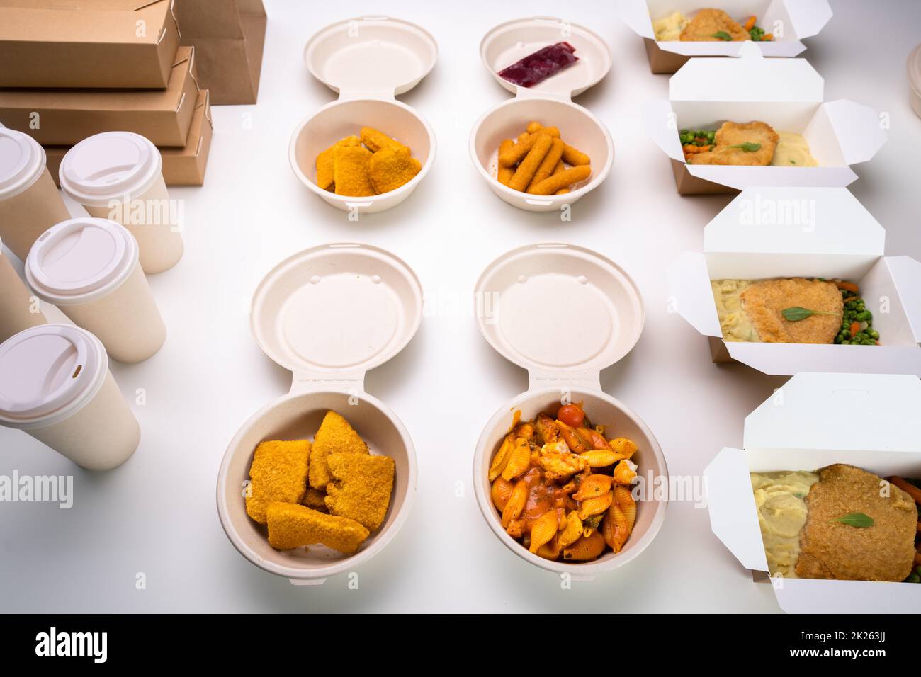 Healthy Food Delivery Box. Lunch Prep Stock Photo - Alamy