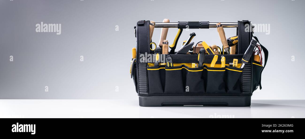 Handyman Service Toolbox Or Tool Box Stock Photo Alamy
