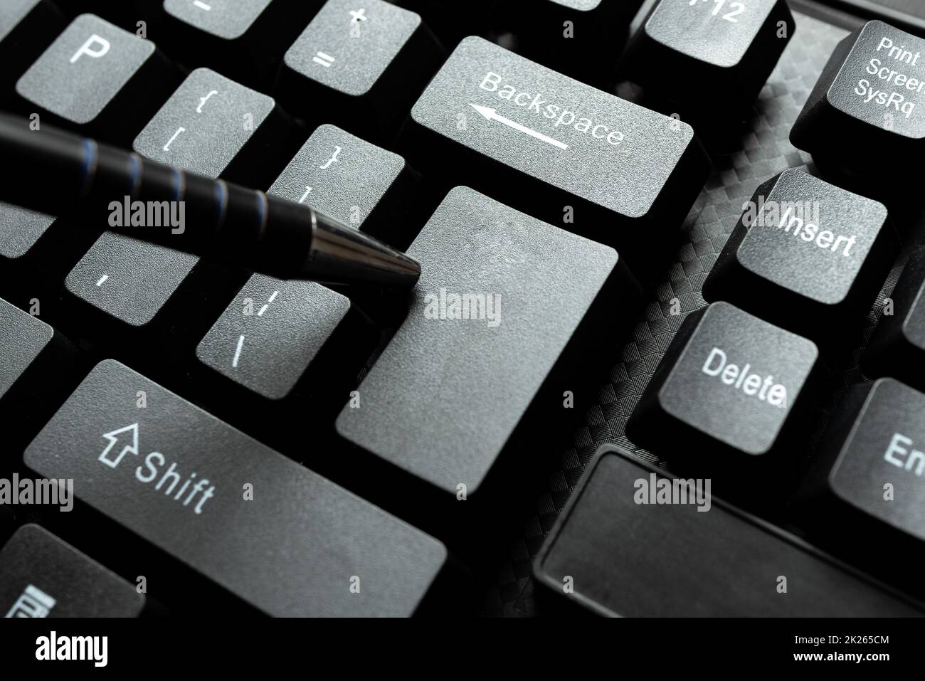 Retyping Old Notes, Playing Text Games, Testing Typing Speed, Typewriting Transcripts, Starting Fresh Poems Novels, Chatting Friends Family, Global Communications Stock Photo