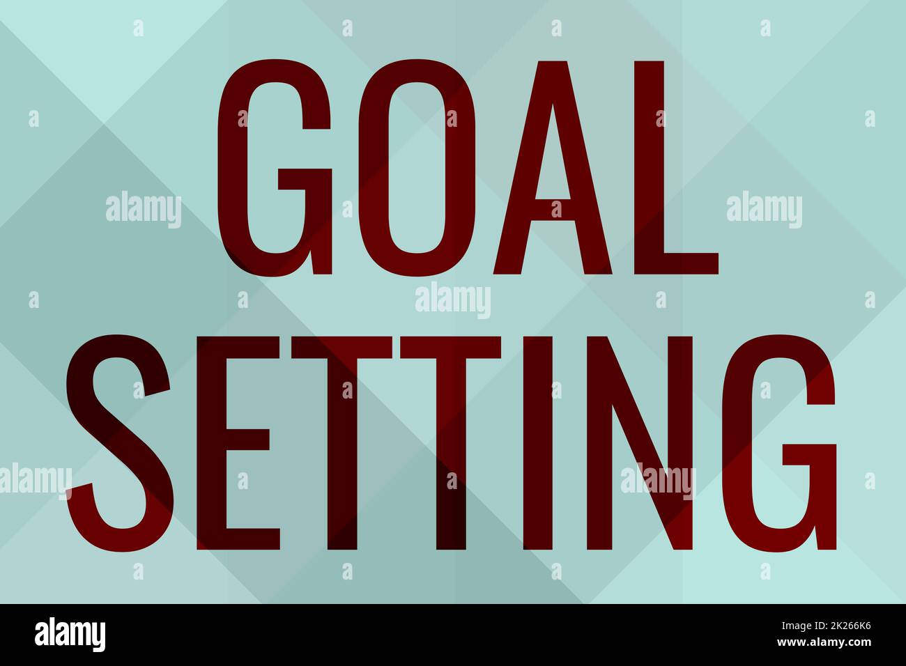 Hand writing sign Goal Setting. Internet Concept dream big motivational advice or reminder to take action Line Illustrated Backgrounds With Various Shapes And Colours. Stock Photo