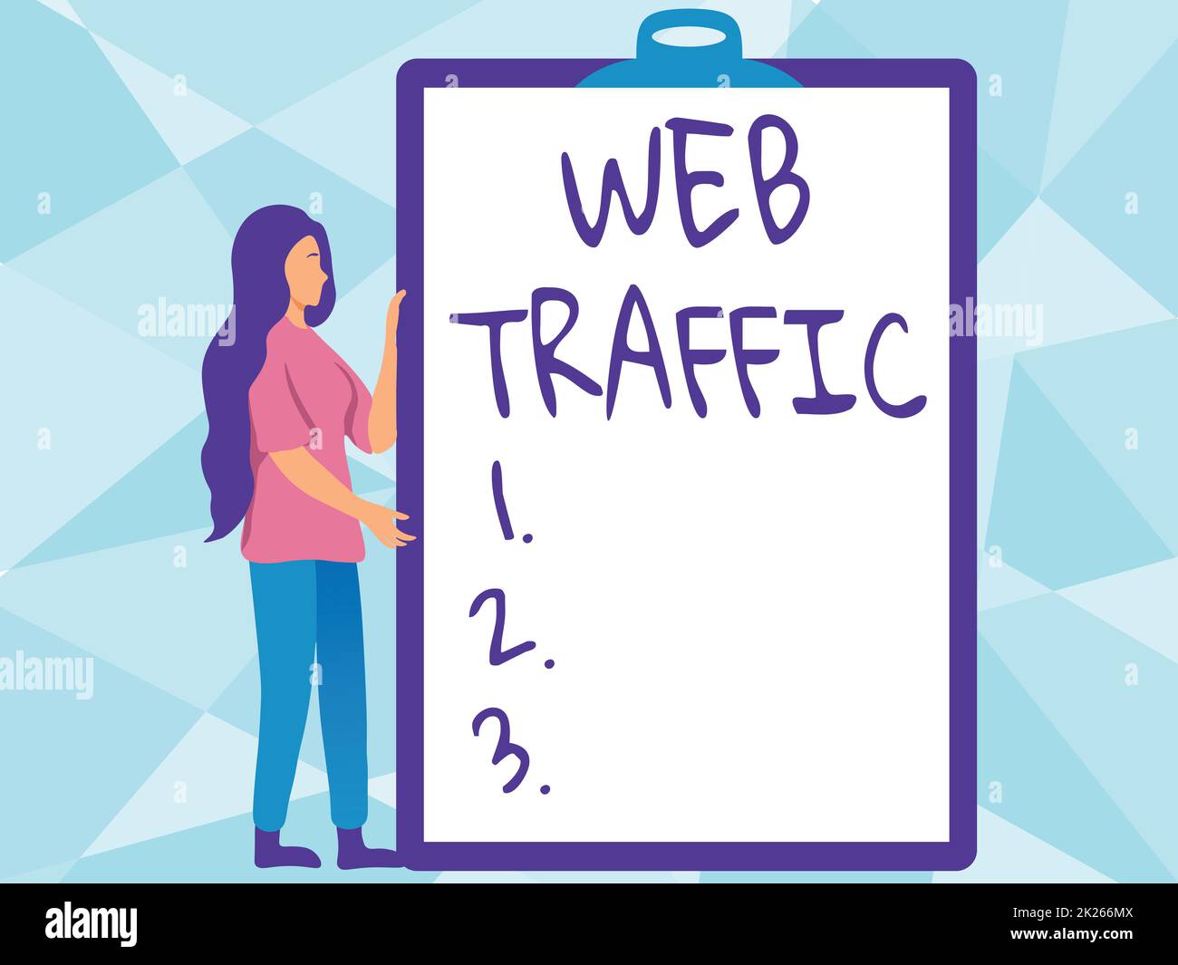 Text showing inspiration  Traffic. Business approach amount of web