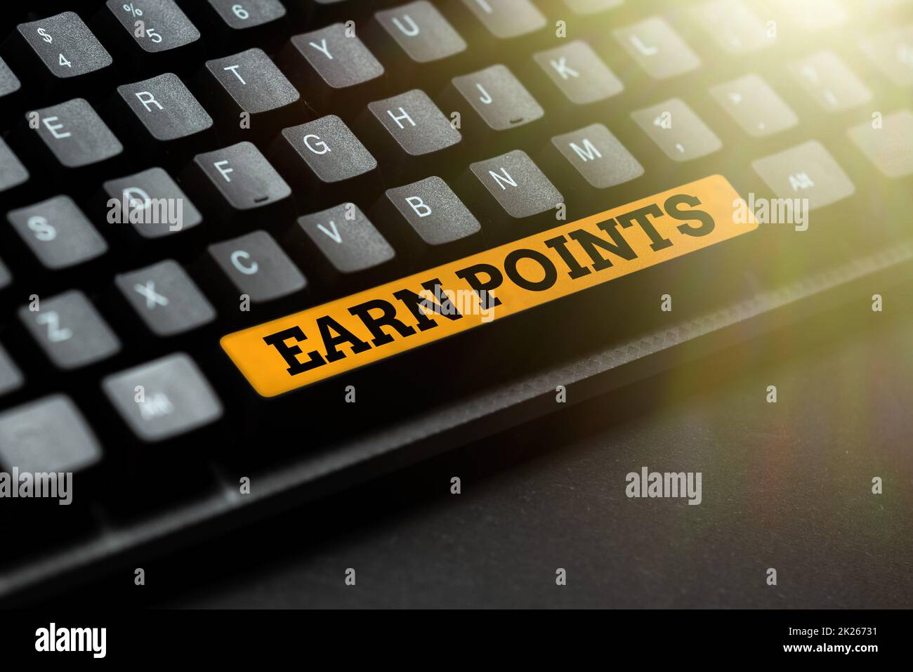 Sign displaying Earn Points. Business concept a fund rewarded automatically after purchasing any product Connecting With Online Friends, Making Acquaintances On The Internet Stock Photo