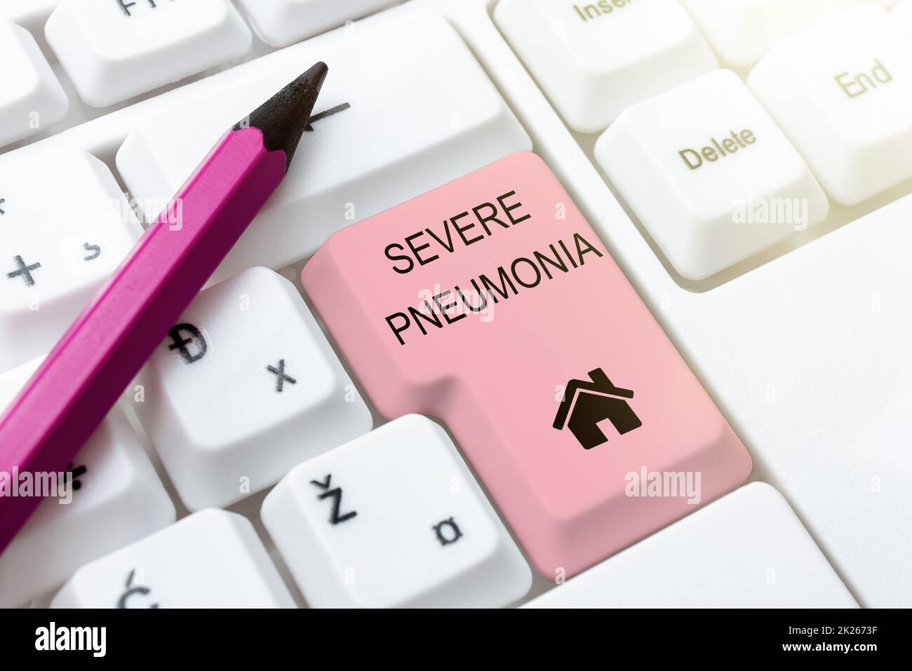 Sign displaying Severe Pneumonia. Business overview acute disease that is marked by inflammation of lung tissue Typing Firewall Program Codes, Typewriting Rules And Regulations Book Stock Photo