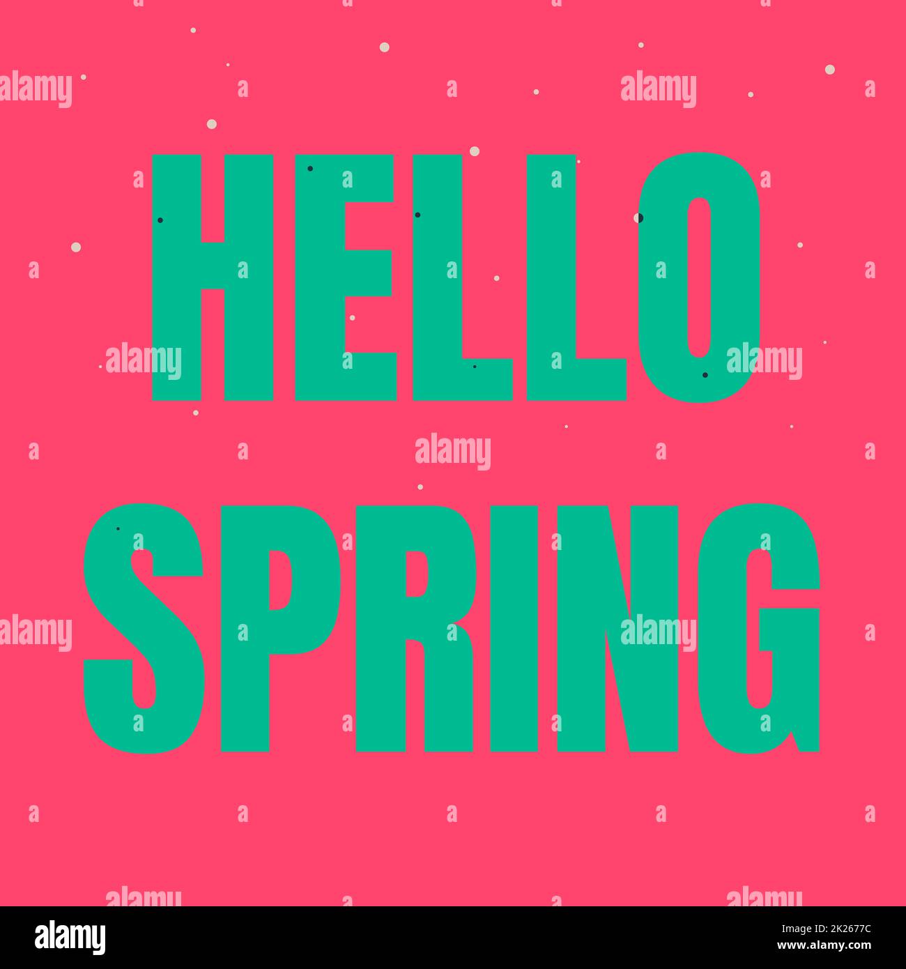 Writing displaying text Hello Spring. Business concept Welcoming the season after the winter Blossoming of flowers Line Illustrated Backgrounds With Various Shapes And Colours. Stock Photo