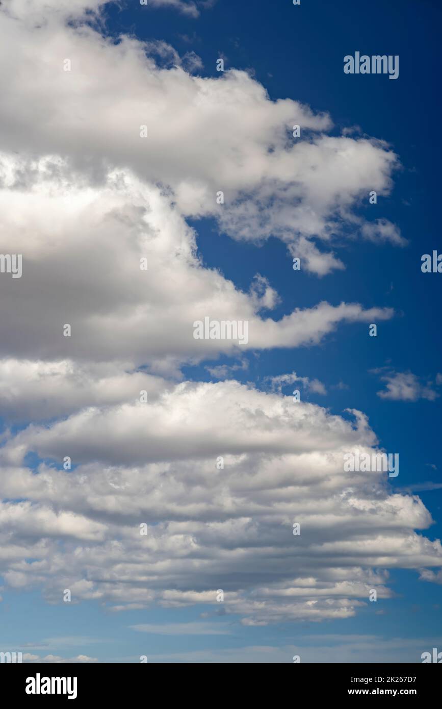 blue sky with clouds as background Stock Photo