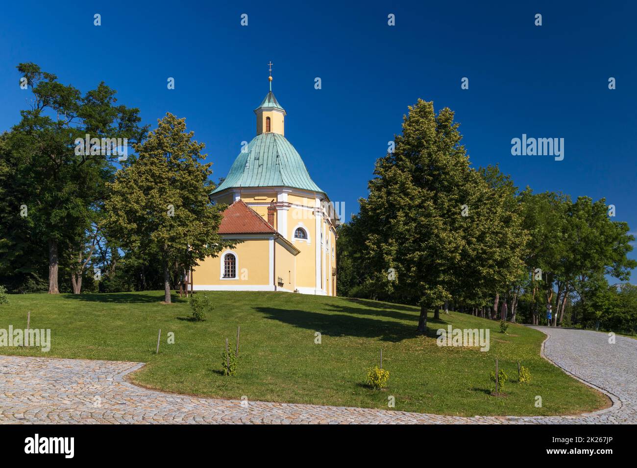 Place of pilgrimage Svaty Antoninek, Blatnice, Southern Moravia, Czech Republic Stock Photo