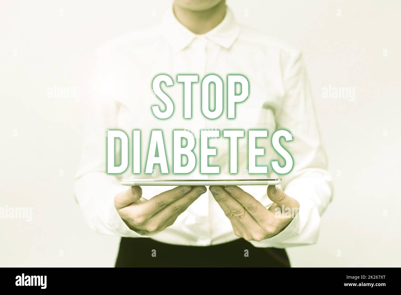 Text sign showing Stop Diabetes. Business showcase Blood Sugar Level is higher than normal Inject Insulin Presenting New Technology Ideas Discussing Technological Improvement Stock Photo